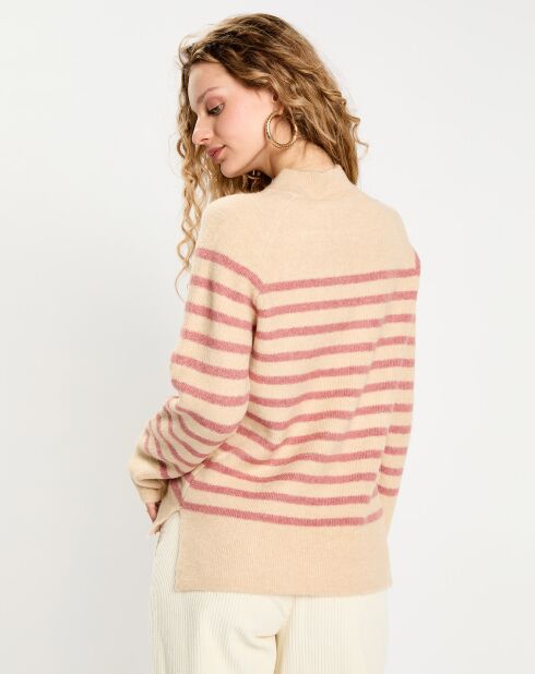 Pull Effie beige/rose