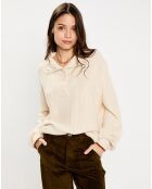 Pull en Laine & Mohair mélangés Sierra écru