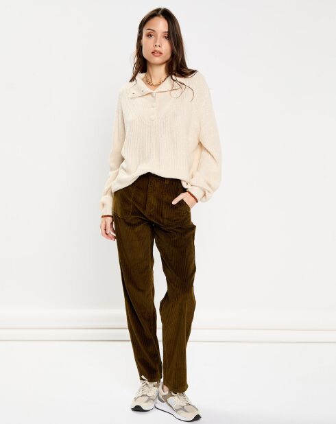 Pull en Laine & Mohair mélangés Sierra écru