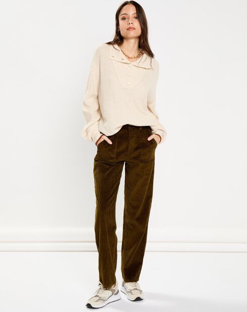 Pull en Laine & Mohair mélangés Sierra écru