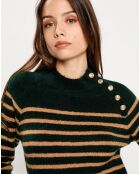 Pull Effie vert foret/praline