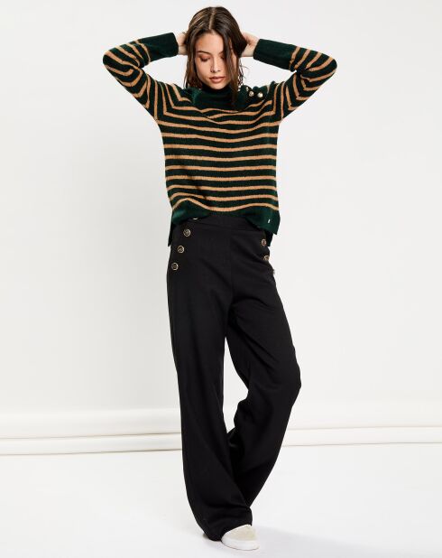 Pull Effie vert foret/praline