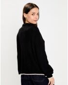 Pull en Laine & Mohair mélangés Sierra noir