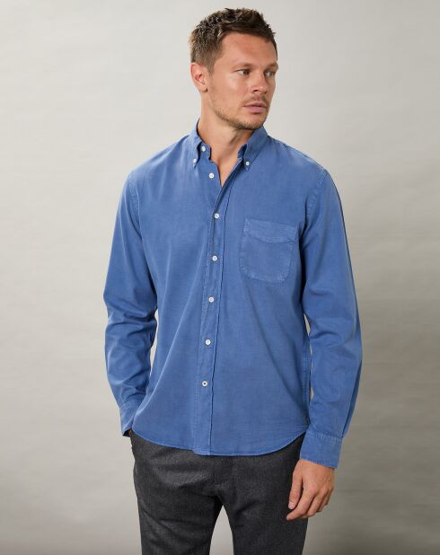 Chemise regular Pitt Pat bleu nautique