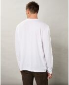 T-Shirt Henley Ls blanc