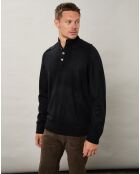 Pull en Laine & Cachemire High Neck noir