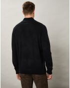 Pull en Laine & Cachemire High Neck noir