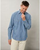 Chemise regular en Jean Pocket indigo