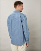 Chemise regular en Jean Pocket indigo