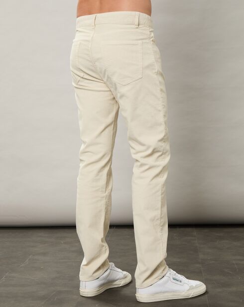 Pantalon en Velours Milleraies Tim blanc hiver