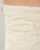 Pantalon en Velours Milleraies Tim blanc hiver