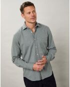 Chemise regular en Flanelle Paul vert clair