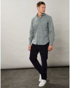 Chemise regular en Flanelle Paul vert clair