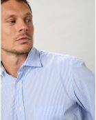 Chemise regular Paul rayure bleu clair