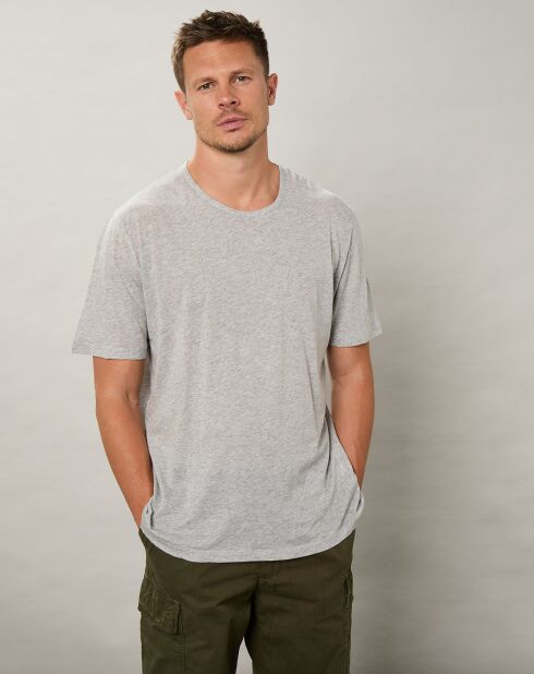 T-Shirt Light Crew gris heather