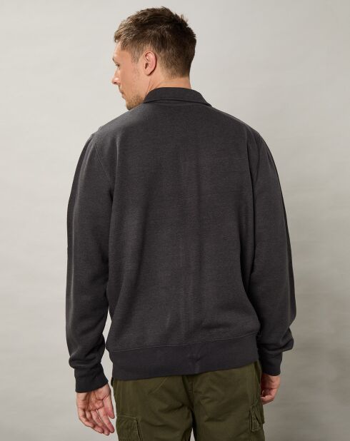 Sweat zippé Track Zip charcoal