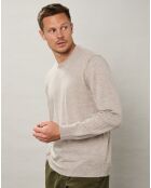 Pull en Laine & Cachemire Crew naturel