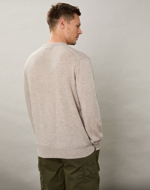 Pull en Laine & Cachemire Crew naturel