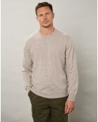 Pull en Laine & Cachemire Crew naturel