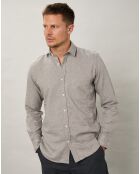 Chemise slim en Flanelle Storm naturel