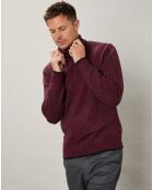 Pull en Laine mélangée Marl Roll Neck marl rouge