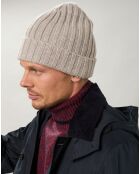 Bonnet en Laine & Cachemire Beanie naturel