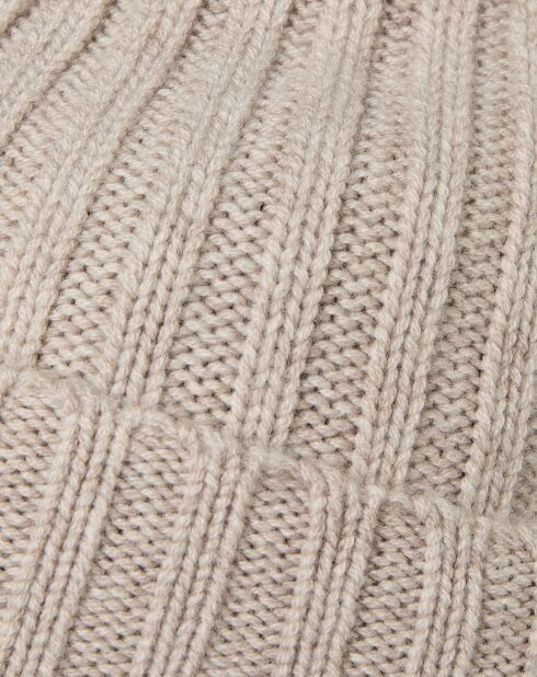 Bonnet en Laine & Cachemire Beanie naturel