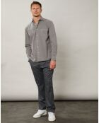 Chemise regular Paul Pat vert de gris