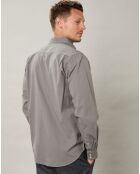 Chemise regular Paul Pat vert de gris