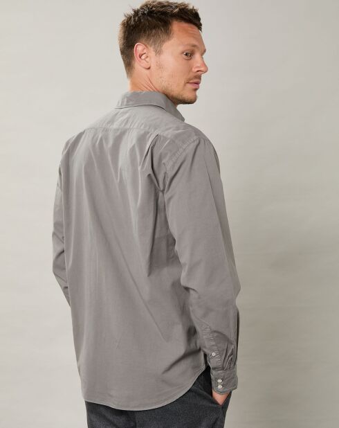 Chemise regular Paul Pat vert de gris