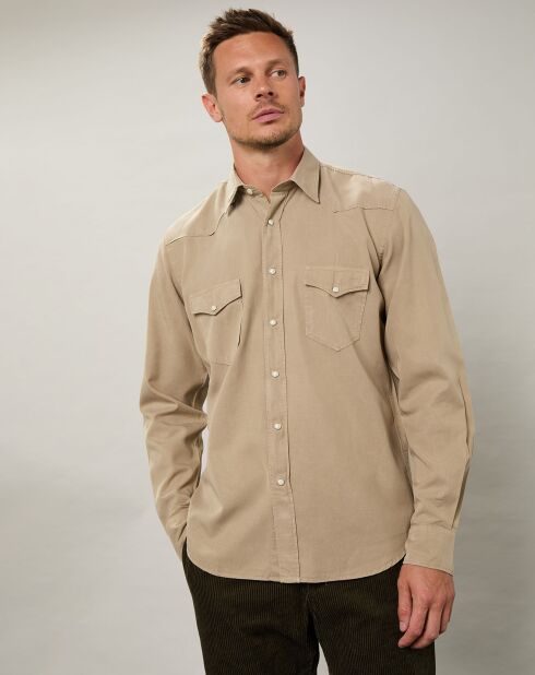 Chemise regular Phoenix Pat khaki