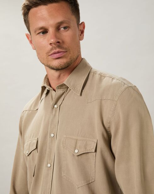 Chemise regular Phoenix Pat khaki