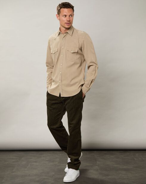 Chemise regular Phoenix Pat khaki