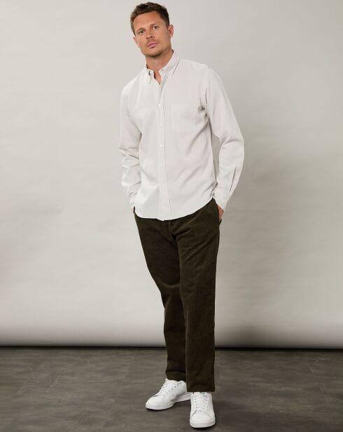 Chemise regular Pitt Pat chalk