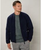 Blouson en Laine mélangée David marine