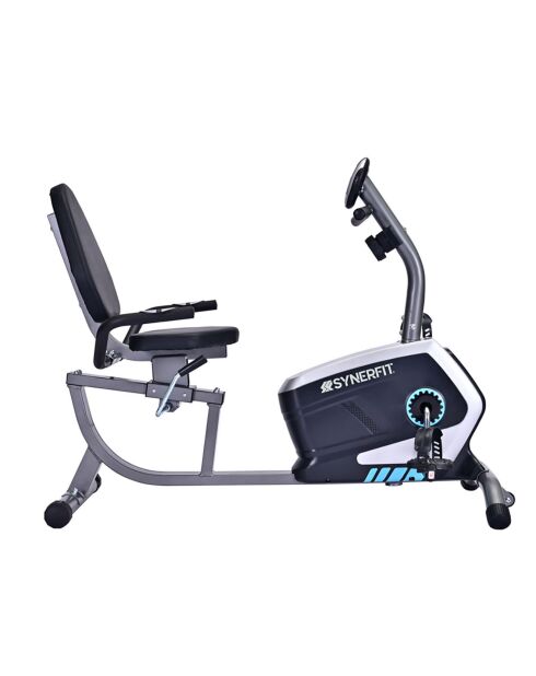 Vélo d'appartement semiallongé modèle horizon edition 2024 noir/gris - 117.5x50x110 cm
