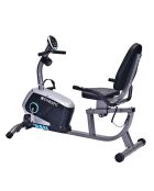 Vélo d'appartement semiallongé modèle horizon edition 2024 noir/gris - 117.5x50x110 cm