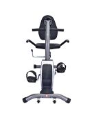 Vélo d'appartement semiallongé modèle horizon edition 2024 noir/gris - 117.5x50x110 cm