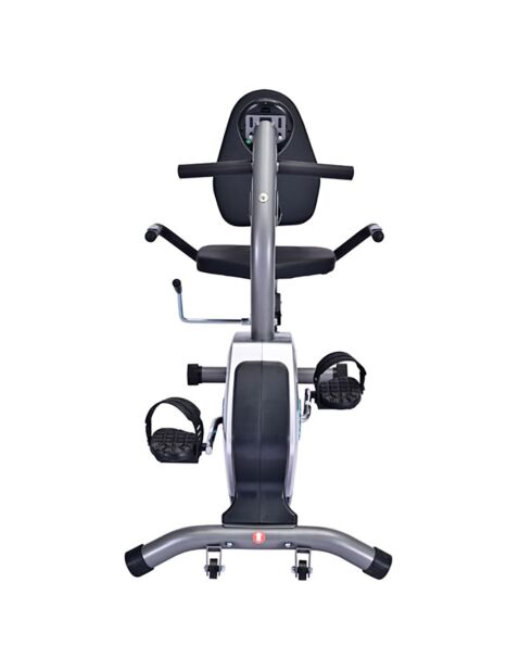 Vélo d'appartement semiallongé modèle horizon edition 2024 noir/gris - 117.5x50x110 cm