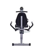 Vélo d'appartement semiallongé modèle horizon edition 2024 noir/gris - 117.5x50x110 cm