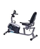 Vélo d'appartement semiallongé modèle horizon edition 2024 noir/gris - 117.5x50x110 cm
