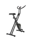 Vélo d'appartement synerfit pliable xbike edition 2024 noir/gris - 42x80x110 cm