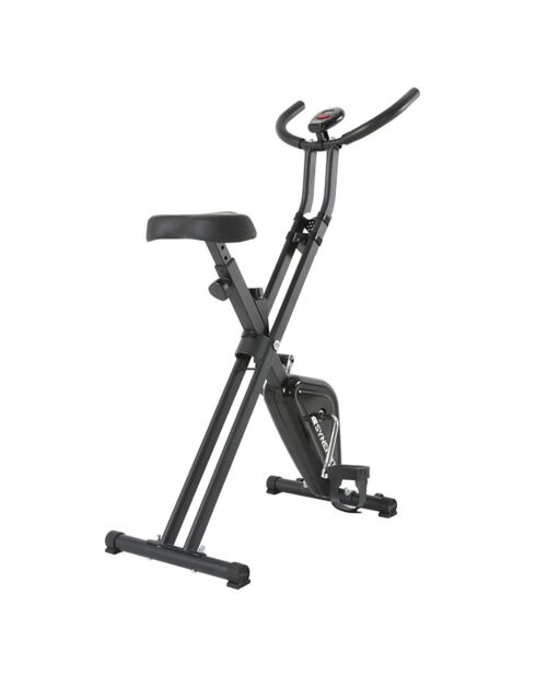 Vélo d'appartement synerfit pliable xbike edition 2024 noir/gris - 42x80x110 cm