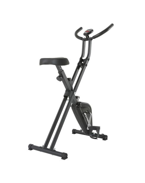 Vélo d'appartement synerfit pliable xbike edition 2024 noir/gris - 42x80x110 cm