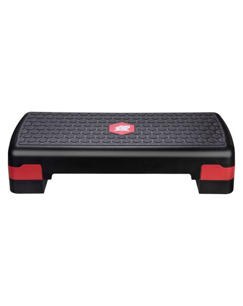 Step modulable avec réhausses 66cm modèle stepx noir/rouge - 66x28 cm