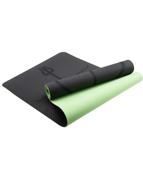 Tapis de Yoga antidérapant Modèle Zenith edition 2024 en caoutchouc naturel  vert - 183x61x0.6 cm