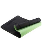 Tapis de Yoga antidérapant Modèle Zenith edition 2024 en caoutchouc naturel  vert - 183x61x0.6 cm