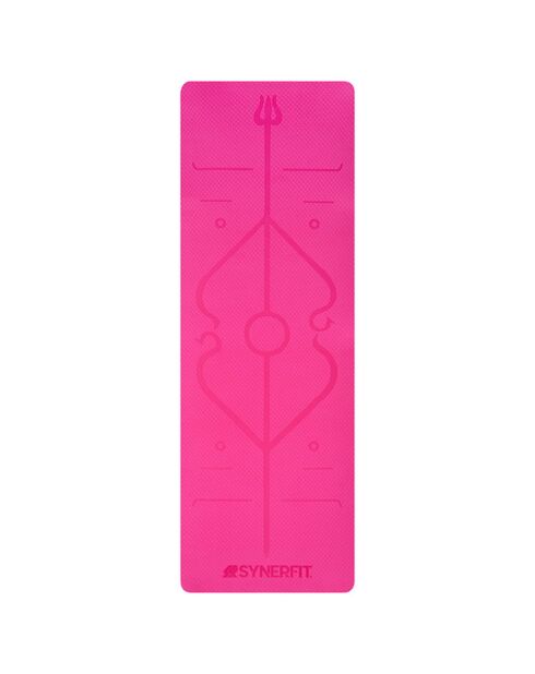 Tapis de Yoga antidérapant Modèle Zenith edition 2024 en caoutchouc naturel  rose  - 183x61x0.6 cm