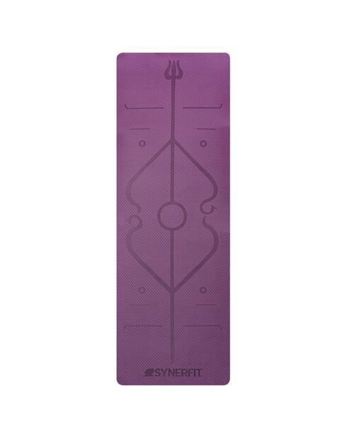 Tapis de Yoga antidérapant Modèle Zenith edition 2024 en caoutchouc naturel  violet - 183x61x0.6 cm