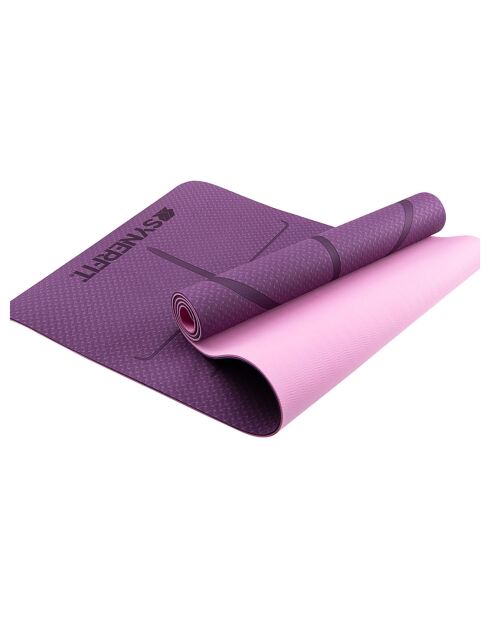 Tapis de Yoga antidérapant Modèle Zenith edition 2024 en caoutchouc naturel  violet - 183x61x0.6 cm